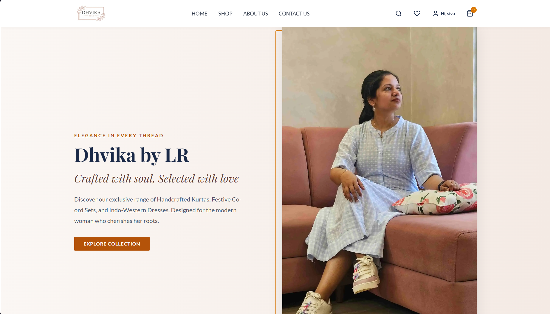 Dhvika by LR E-commerce Web Developer Project